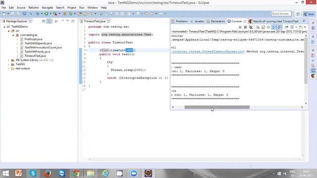 #14 TestNG Attribute Timeout смотреть онлайн