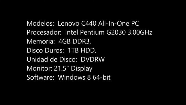 Revision de la Lenovo C440 All-In-One PC смотреть онлайн