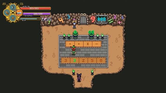 Secrets Of Grindea - Math Puzzle Cave.