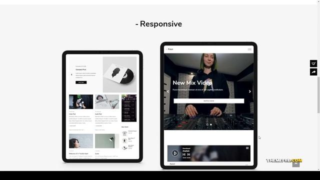 Kayo - Clean and Simple Music WordPress Theme label mp3 player Easy Create Website смотреть онлайн