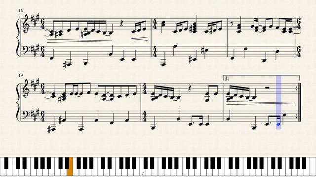 Happy New Year by ABBA - Solo Piano Sheet Music смотреть онлайн