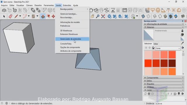 Como fazer vincos e dobraduras no sketchup com a utilização da extensão Unwrap and Flatten Faces смотреть онлайн