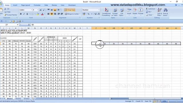 cara merubah angka vertikal menjadi horizontal pada excel смотреть онлайн