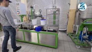 Полуавтомат для фасовки шпаклёвок и других вязких продуктов в ведра 1 - 20 литров
