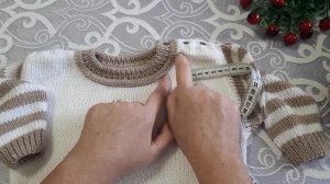 Детский джемпер спицами.