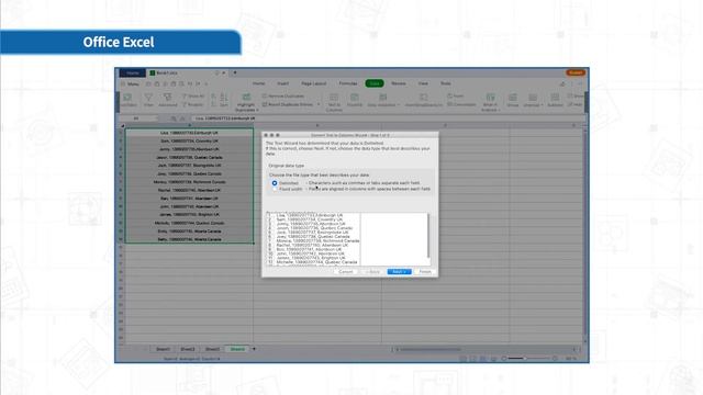 [WPS Office] Excel 3.7: Text to Columns [Tutorial] смотреть онлайн