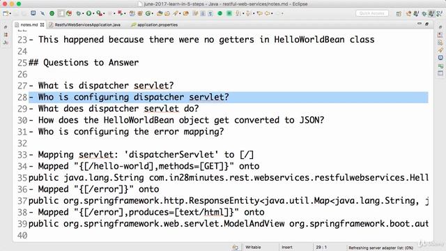 060 Step 05 Quick Review of Spring Boot Auto Configuration and Dispatcher Servlet смотреть онлайн