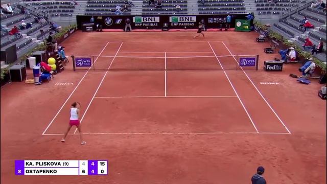 Karolina Pliskova vs Jelena Ostapenko Rome Open 2021 смотреть онлайн