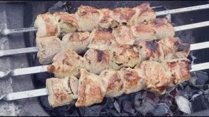 Шашлык из свинины в майонезе