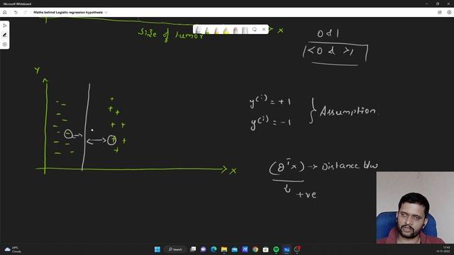 Logistic regression | Math behind sigmoid function | hypothesis part 2 смотреть онлайн