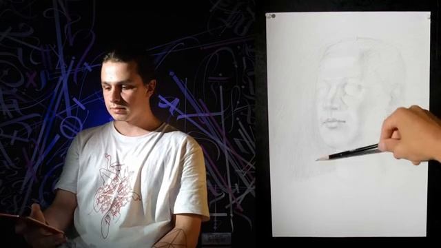 Как нарисовать портрет с натуры | Урок академического рисунка | 2 часа смотреть онлайн