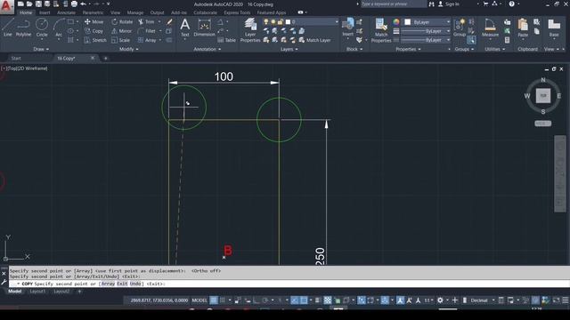 AutoCAD Tutorial [Part 16] - Copy [Modify Command] | Hindi | AutoCAD 2020, 2021 смотреть онлайн