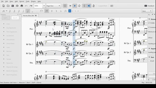 Naruto Shippuden: Blue Bird (Trumpet, Trombone, Piano) смотреть онлайн