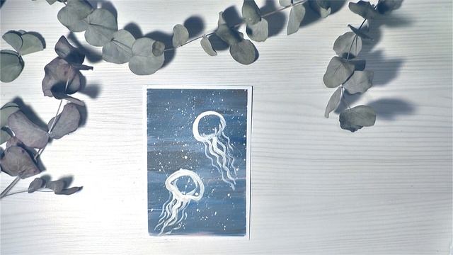 Как нарисовать медузы акрилом или гуашью смотреть онлайн