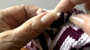 Подушка жаккардом тунисским крючком. Часть 1. Crochet pillow. Part 1.