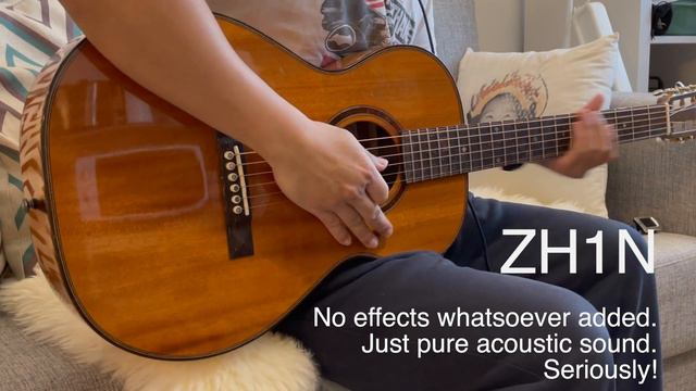 Custom Alama Guitar: Listen via Zoom H1n microphone смотреть онлайн