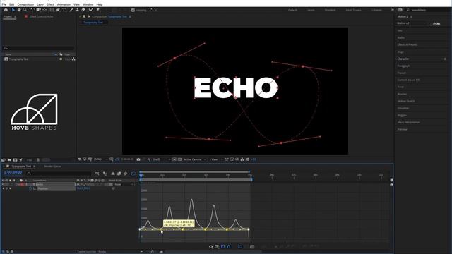 Typography Text Animation - Echo Effects in Adobe After Effects CC Tutorial смотреть онлайн
