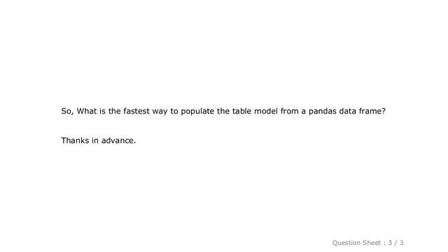 Pandas : Fastest way to populate QTableView from Pandas data frame смотреть онлайн