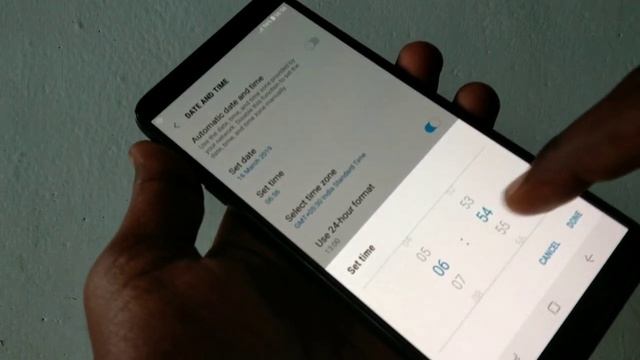 How to set date and time in Samsung Galaxy J8 смотреть онлайн