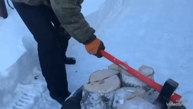 Как легко и просто нарубить дрова , и хранить их! смотреть онлайн