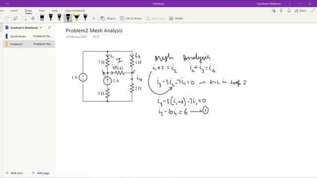 Problem2 Mesh Analysis смотреть онлайн