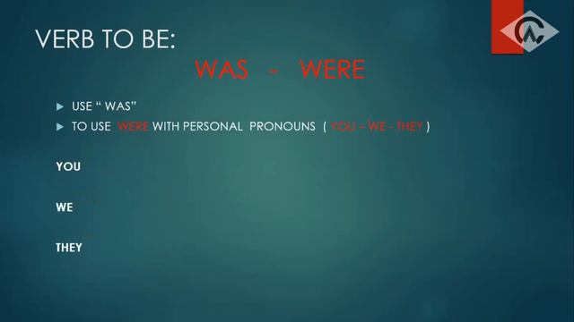 VERB TO BE - SIMPLE PAST TENSE - AFFIRMATIVE FORM смотреть онлайн