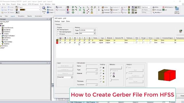 How to Export Gerber File From Ansys HFSS - PCB/Antenna Fabrication смотреть онлайн