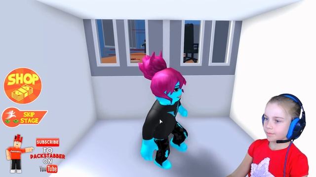 ПОБЕГ ОТ ЗЛОГО БОССА в Роблокс приключение мульт героя в штабе Roblox смотреть онлайн