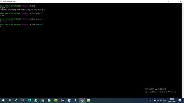 git architecture, initializing git repository, add test.txt file to staging and local repository. смотреть онлайн
