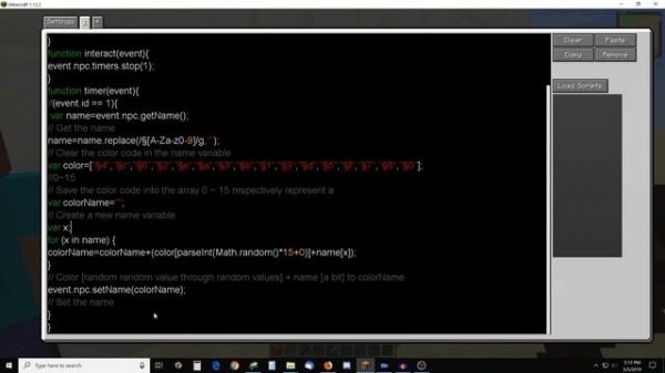 Minecraft Custom NPCs 1.12 (CN) text color change