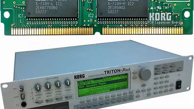 KORG EXB-PCM08 with TRITON-Rack GrandPiano смотреть онлайн