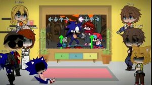 Sonic Characters react to Lord X "Cycles and Faker"