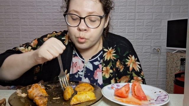 Мукбанг Картошка и Голени Куриные в Духовке/Про Панические Атаки/Как я избавилась от панических ата
