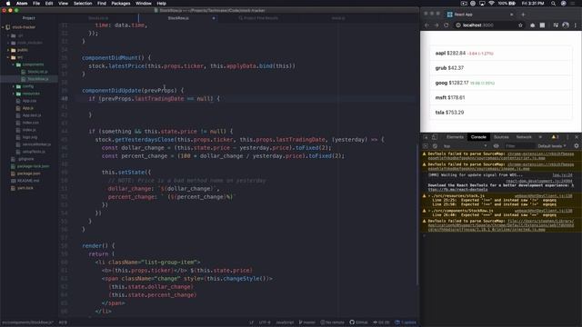 [React JS Project from Scratch] Build a Stock Market Tracker with React (Part 10) смотреть онлайн