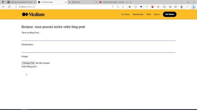 08- Front end form | Medium clone | NextJS Form смотреть онлайн