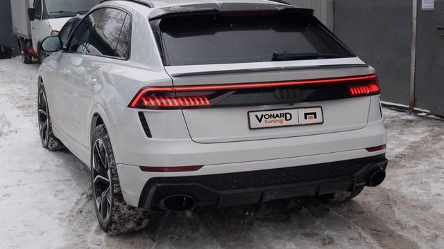 Спойлер лезвие для Audi Q8 SQ8 и RSQ8 от производителя #MaxtonDesign