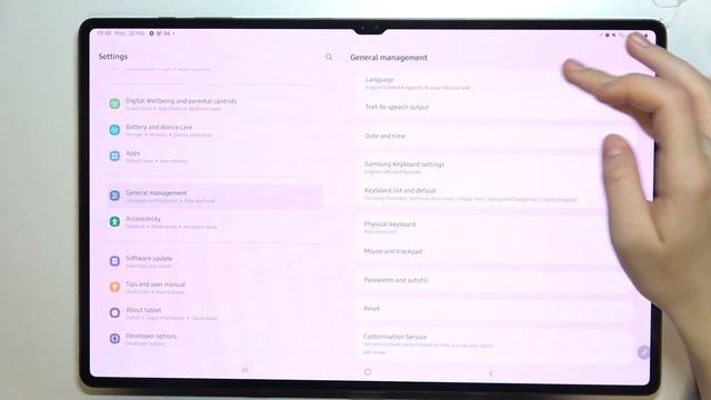 Как изменить язык Samsung Galaxy Tab S8 Ultra на русский смотреть онлайн