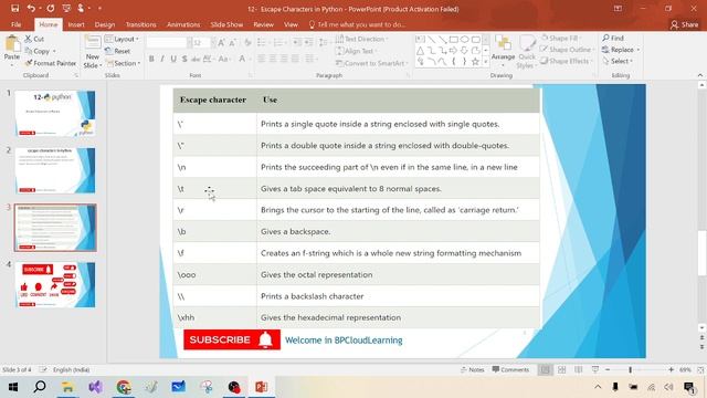 12 - Escape Characters in Python || Escape Characters in Databricks Python in Hindi смотреть онлайн