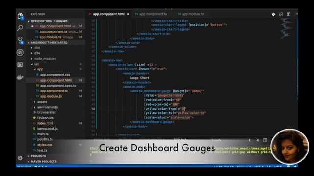 Amexio v5 Angular Charts, Gauges, Data Points смотреть онлайн