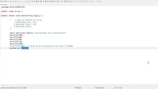 Arrays Introduction | What Is Array In Java #75dayshardchallenge 9/75 #javaprogramming#arraysinjava смотреть онлайн