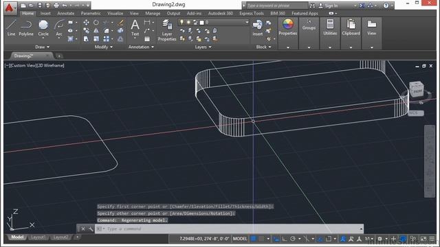 Rectangles And Ellipses AutoCAD 2015 смотреть онлайн