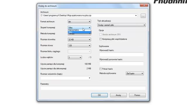 Jak spakować pliki programem 7-Zip? смотреть онлайн