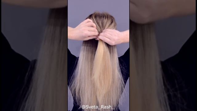 EASY DIY UPDO || Easy Hairstyle || Прическа за минуту #Shorts смотреть онлайн