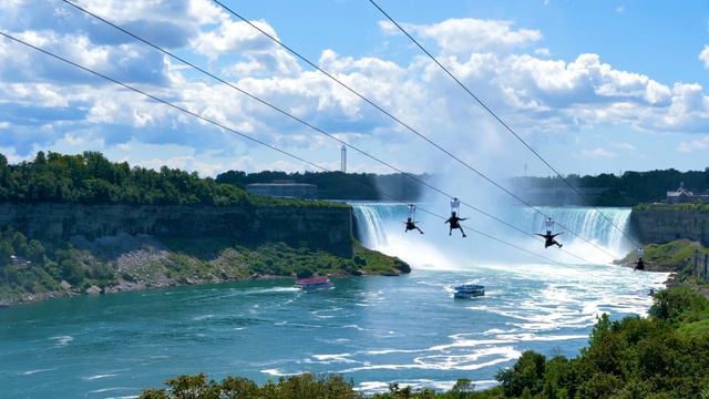 NIAGARA FALLS 4K | UHD | WITH INFO | 60FPS | HDR 10+ | DOLBY VISION | DOLBY ATMOS | AERIAL DRONE смотреть онлайн