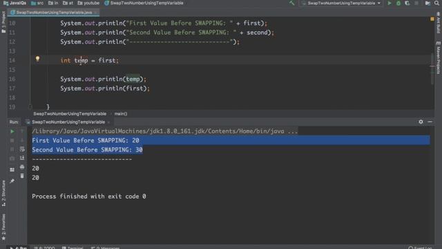 7. How to SWAP Two Numbers in Java Using Temp Variable|Using Third Variable|Java Interview Question смотреть онлайн