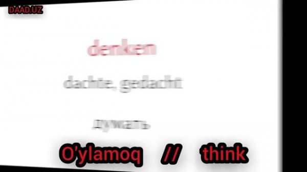 Eng muhim nemischa fe'llarning ruscha, o'zbekcha va ingliz tiliga tarjimalari!