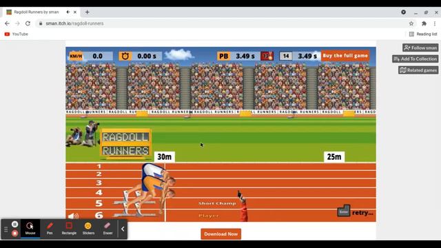 Ragdoll runners demo walk through/pro game play смотреть онлайн