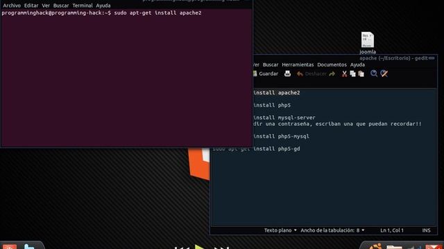 Instalar Servidor Apache, MySQL, PHP5 en nustra plataforma Ubuntu (HD) смотреть онлайн