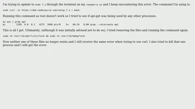 Unix & Linux: Could not open lock file /var/lib/apt/lists/lock - open (13: Permission denied) смотреть онлайн