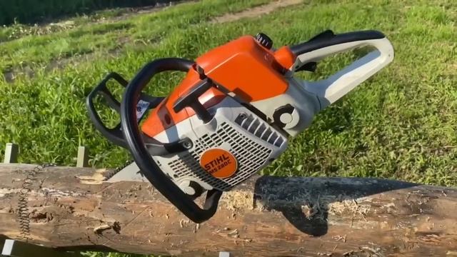 Бензопила STIHL MS 270 круговой обзор и пробный рез. смотреть онлайн